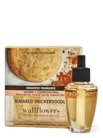 Bath & Body Works Sugared Snickerdoodle Wallflowers refill delivering continuous warm-spice fragrance for living spaces.