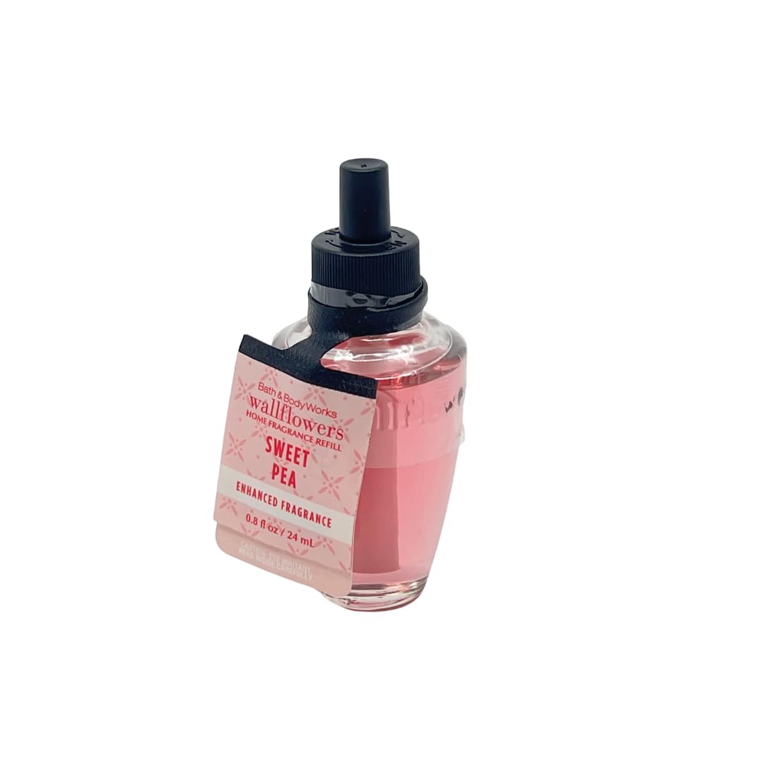 Bath & Body Works Sweet Pea Wallflowers refill installed into a wall diffuser.