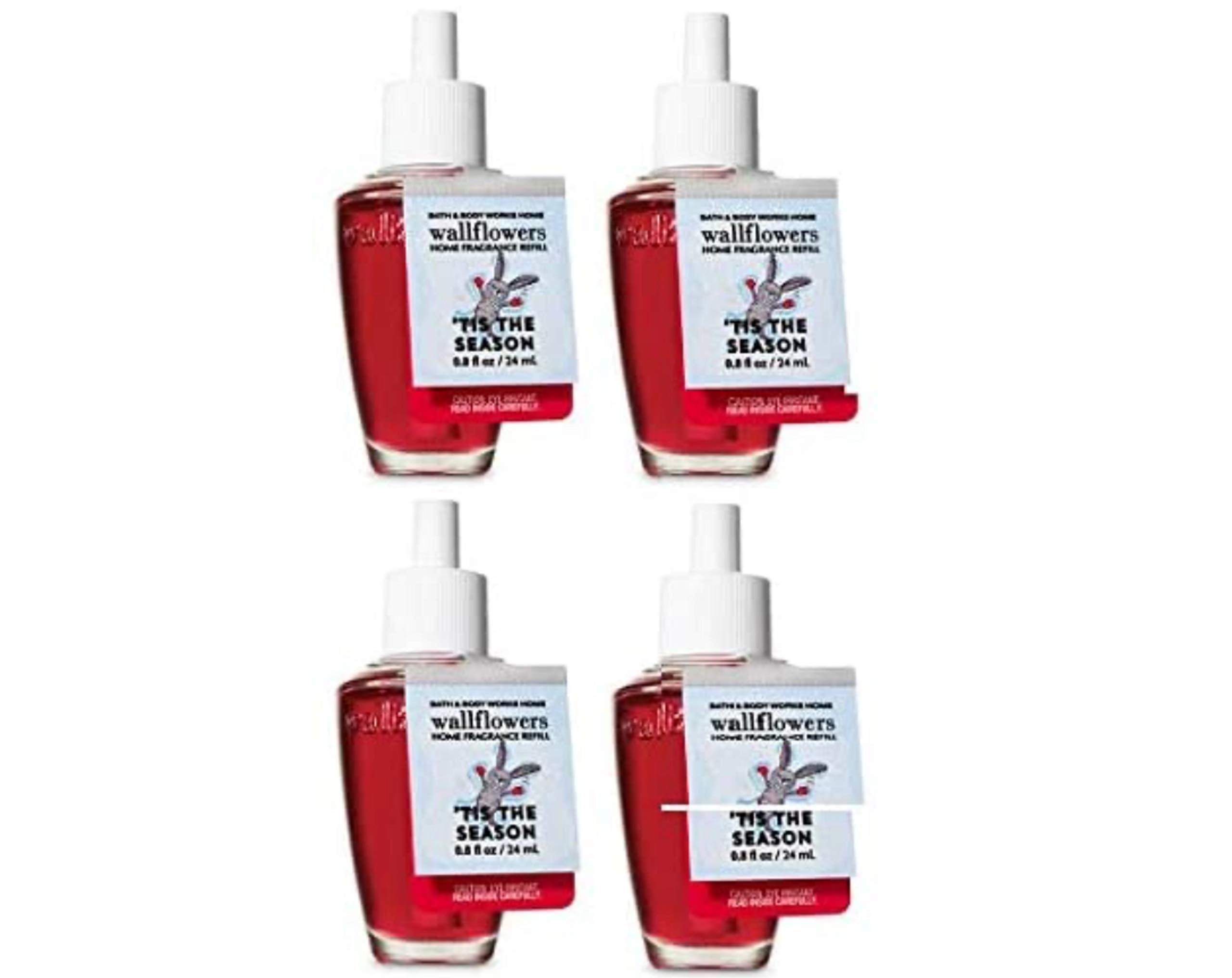 Bath & Body Works Tis the Season wallflower refill bulbs front view for lasting festive fragrance at home