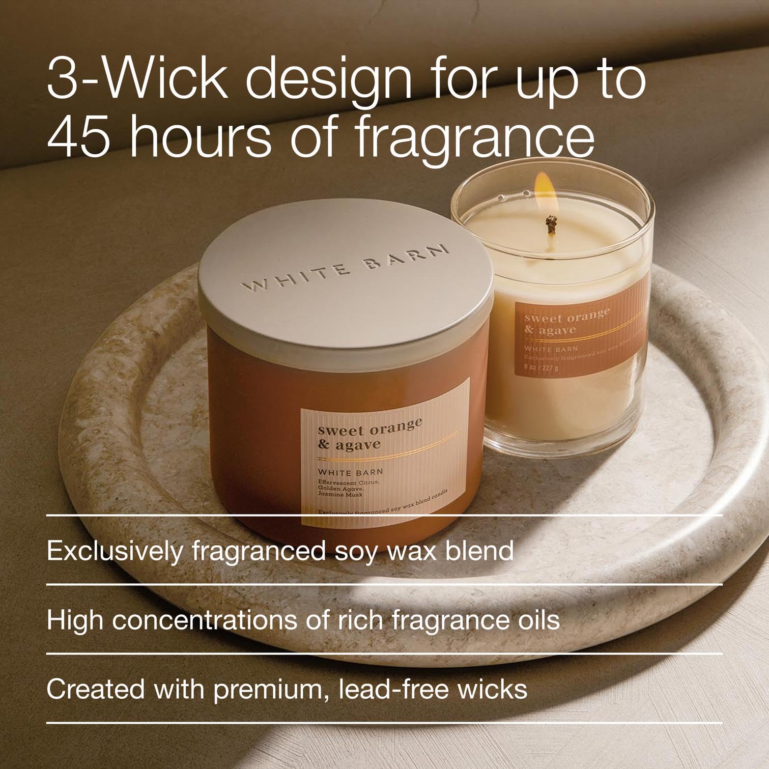 Bath & Body Works citrus fragrance with jasmine musk fills spaces with ambience.