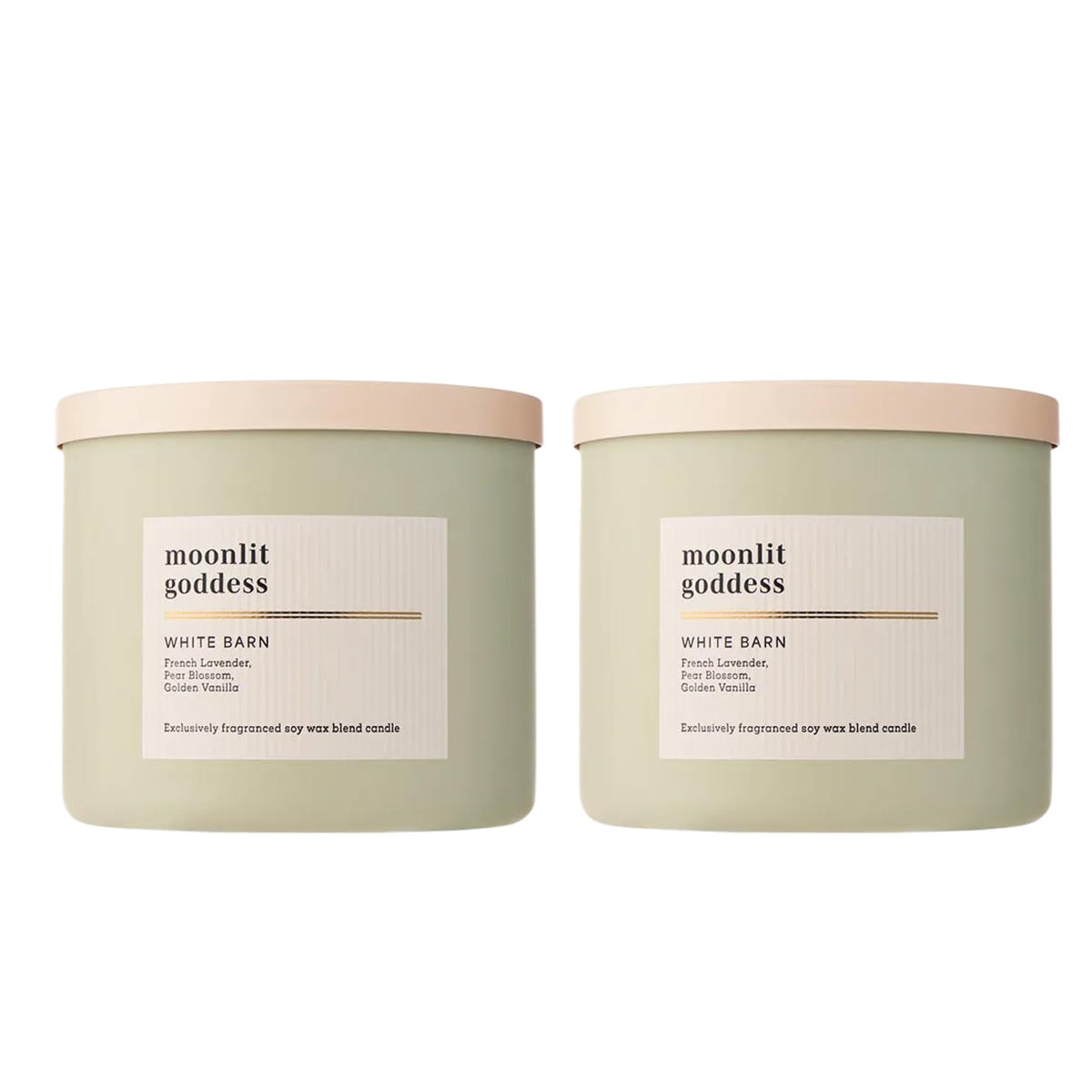 Bath & Body Works Moonlit Goddess 3-Wick Candle in 14.5 oz jar for room-filling fragrance.