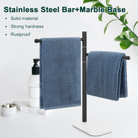 BathAce marble base offers stable, stylish support