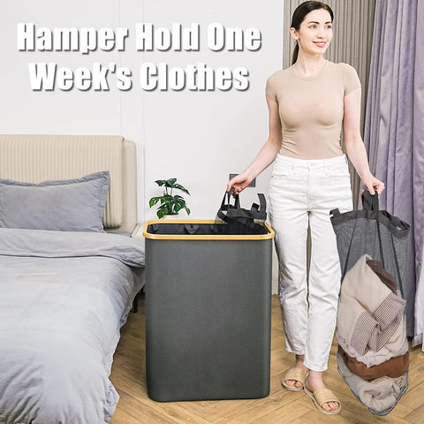 Bathola hampers ideal for bedroom or laundry room organization.
