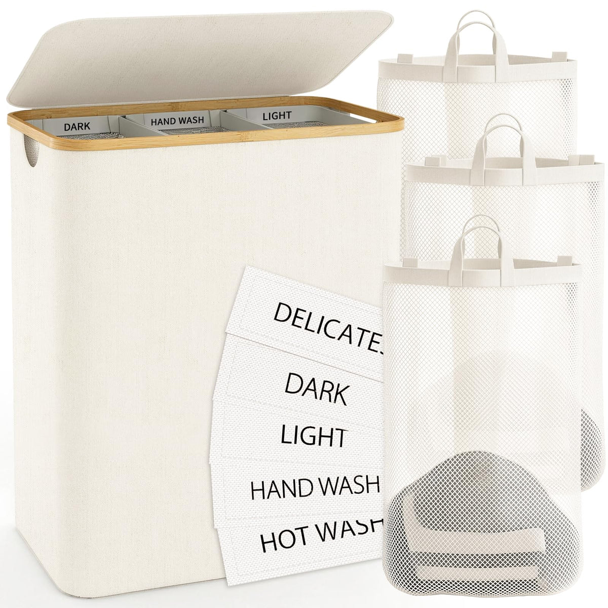 Bathola hamper with lid and 160L capacity for large families