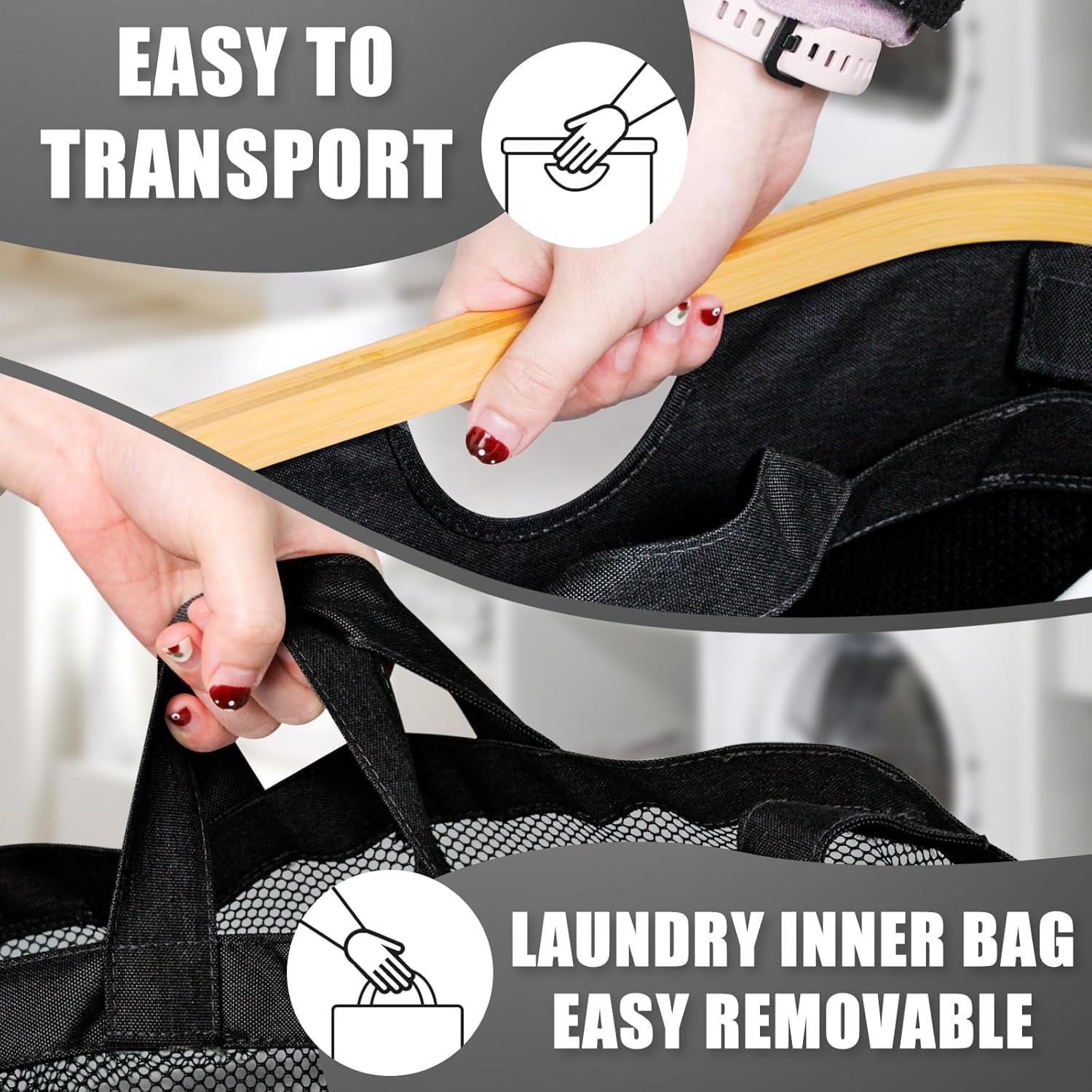 Bathola hampers oxford-600d-fabric offers durable daily use.