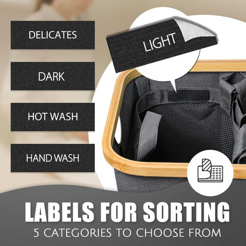Bathola hampers removable inner bags simplify washing and cleaning.