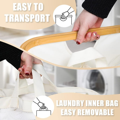 Bathola removable inner bags are machine-washable for simple cleaning.