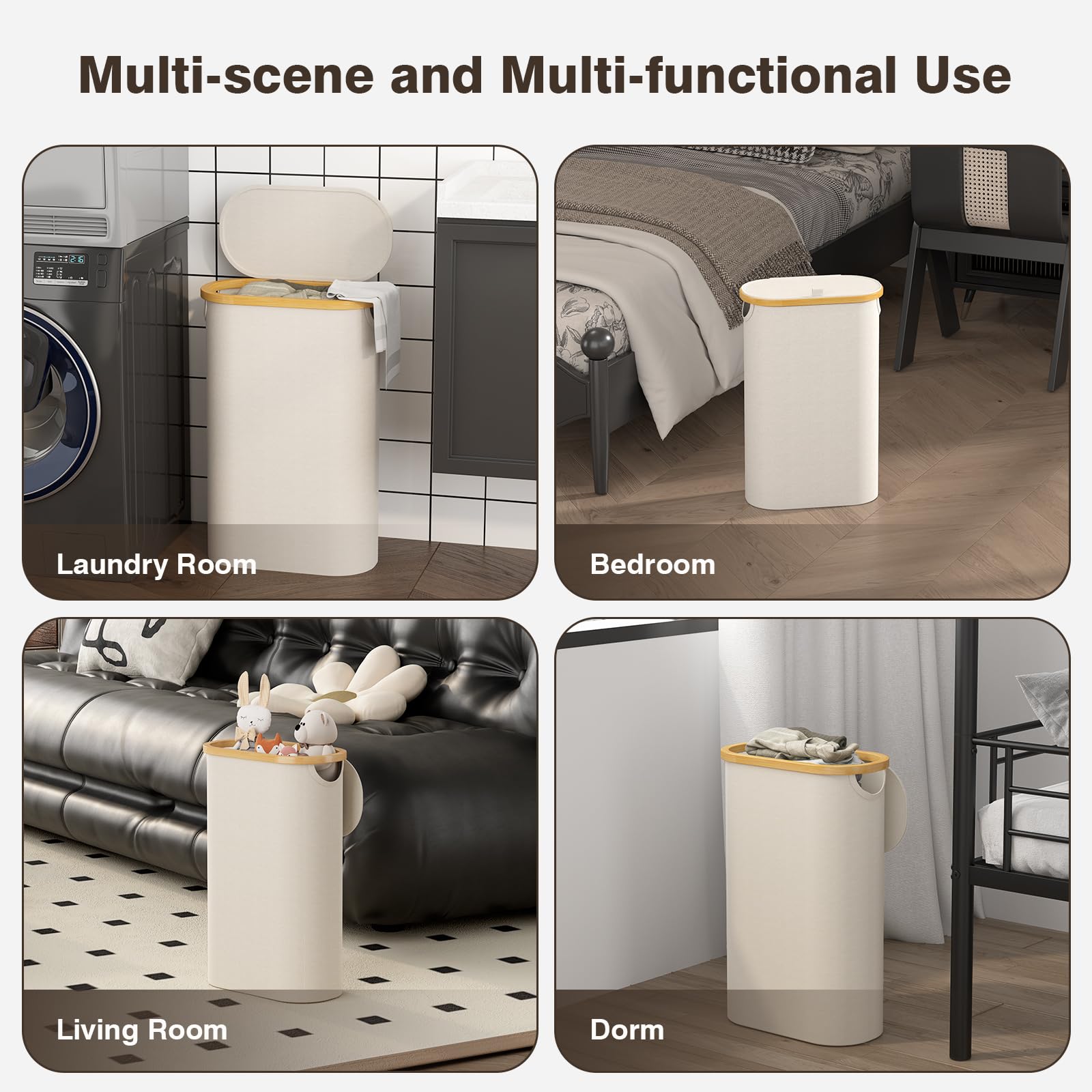 Bathola 60L capacity matches daily laundry needs in small homes.