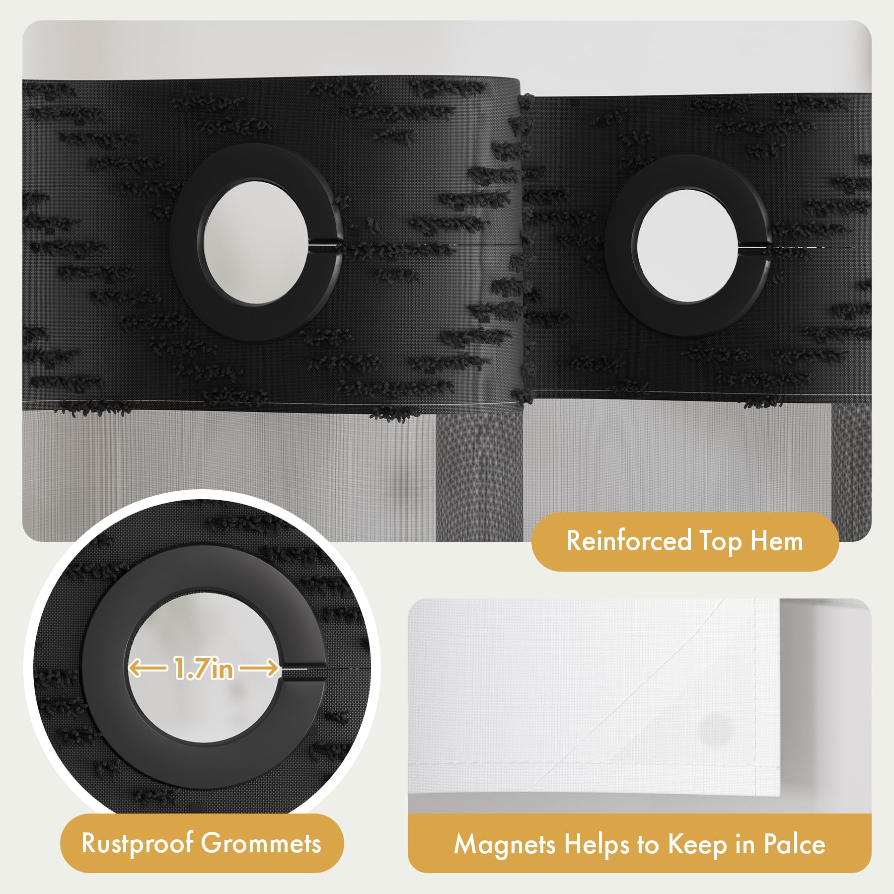Bathway water-repellent fabric helps water glide away quickly.