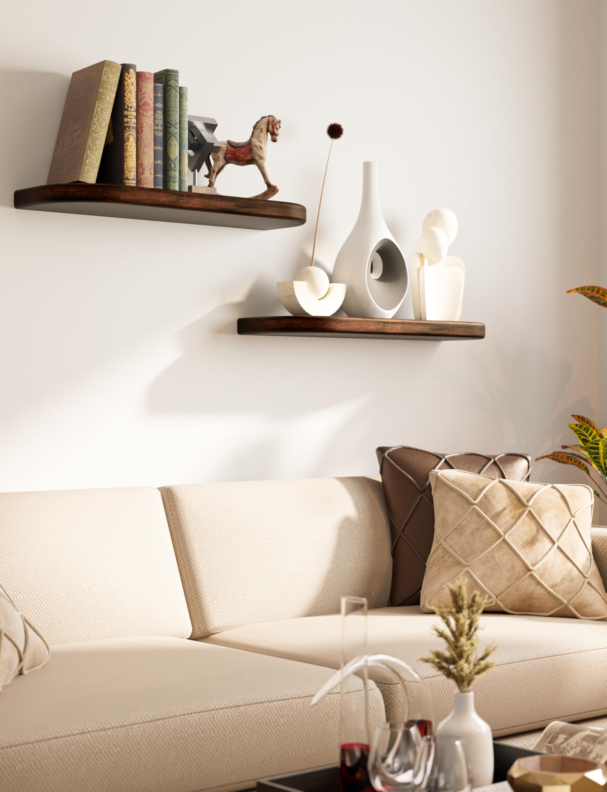 BATODA concealed brackets create a clean floating look on your wall.