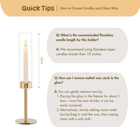 Batoslee gold hurricane candle holder packaging box ready for gifting