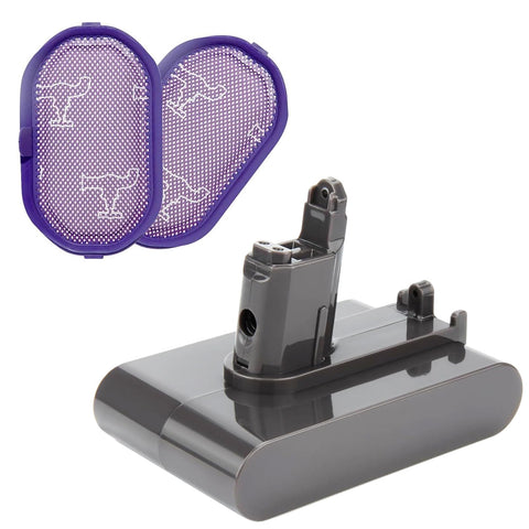 Batryuic 6500mAh DC34 Type B battery showing high capacity for longer cleaning sessions