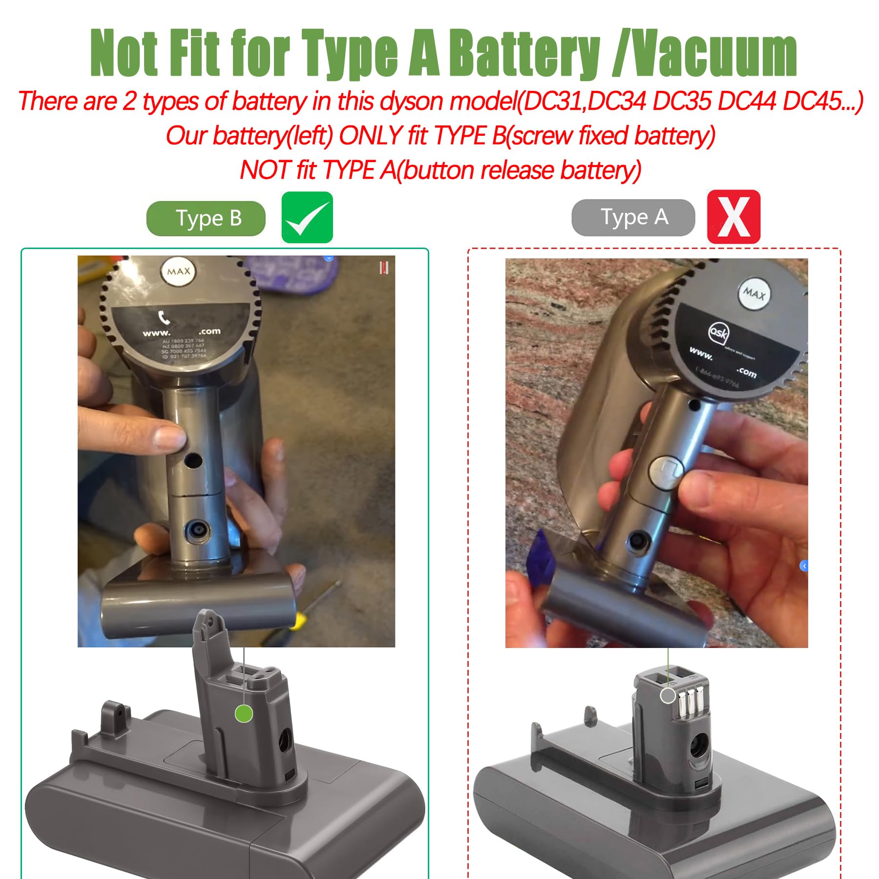 Batryuic Dyson Type B battery charging station ready for quick swaps