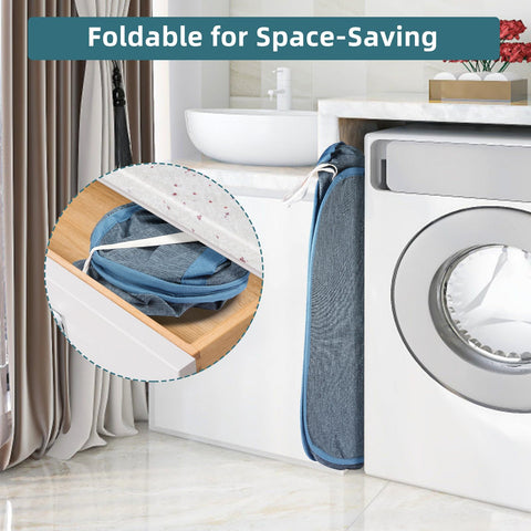 BATTOO durable fabric laundry basket with reinforced bottom resists wear.