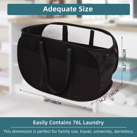 BATTOO large capacity laundry basket 24x14 inches for big loads