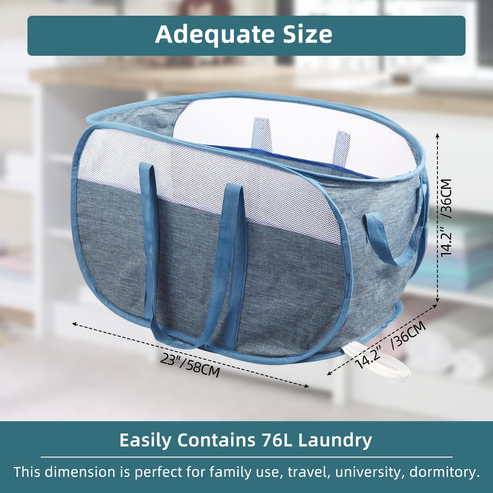 BATTOO basket extended handles double as shoulder straps.