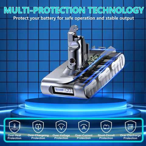 BATTOOL battery compatibility chart with V6 models for versatile use