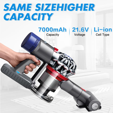 BATTOOL Dyson V8 battery with LED indicator shows charge status