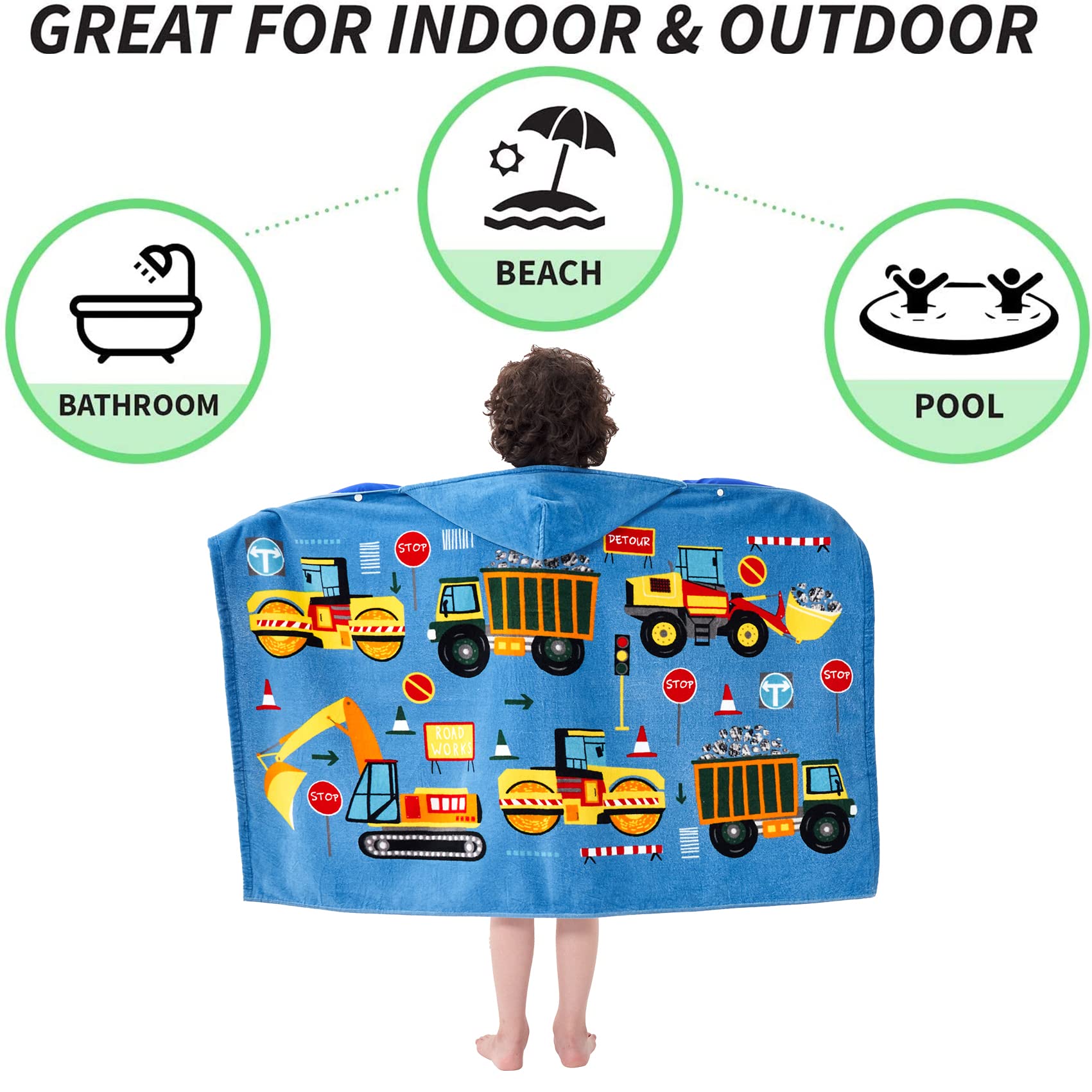 Bavilk kids hooded towel packaging included for gifting.