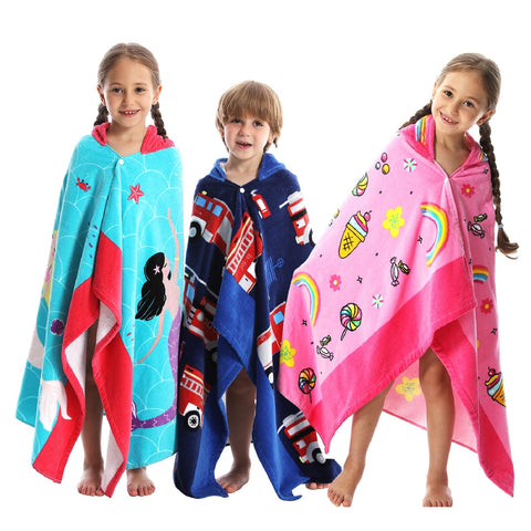 Bavilk kids towel high absorbency after swimming or shower.