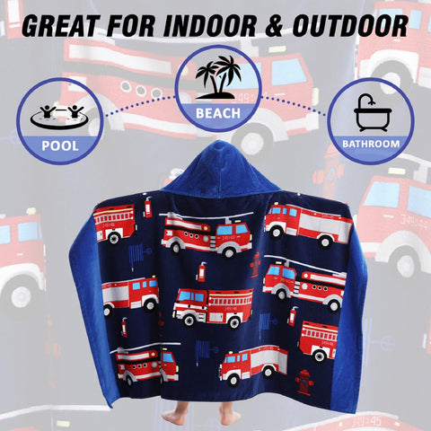 Bavilk kids towel with gender-neutral print for boys and girls.
