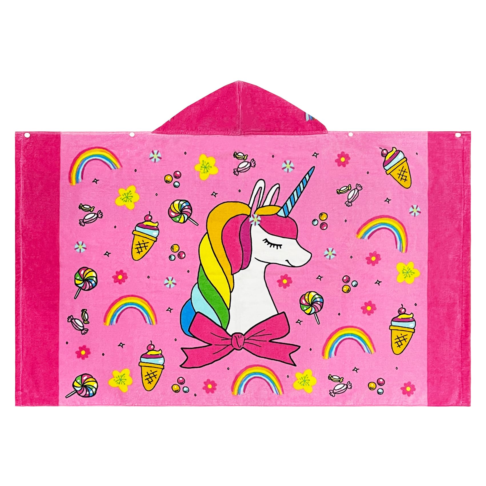 Bavilk kids towel soft cotton texture ideal for bath time cuddles.