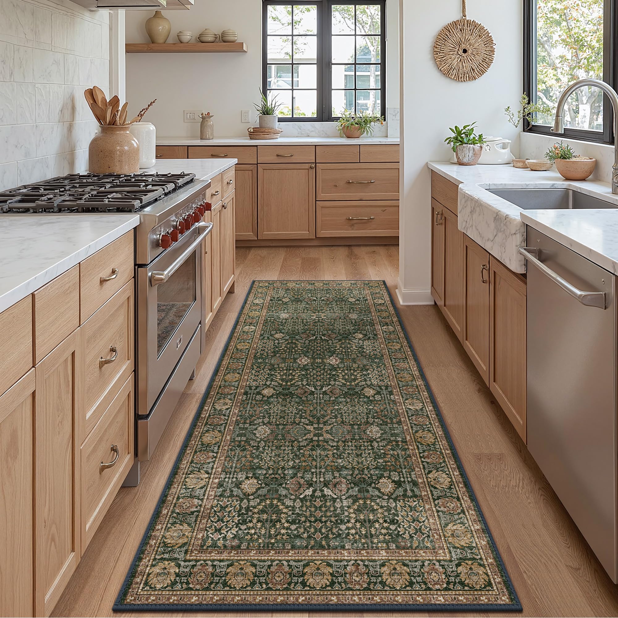 Bavni 2'6x6 rug runner with soft fibers for comfortable hallways