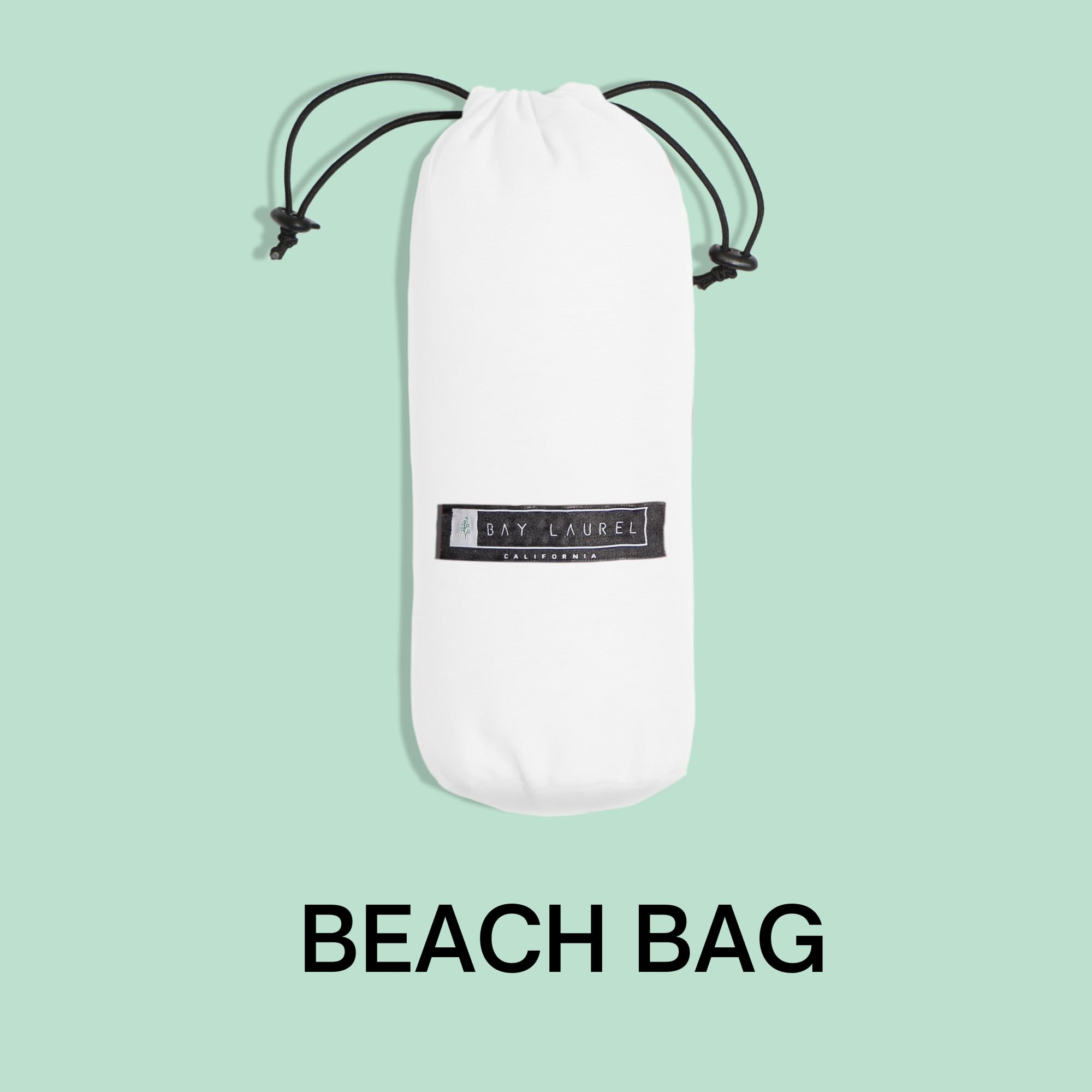 Bay Laurel eco-certified towel uses recycled standards for sustainable fun.