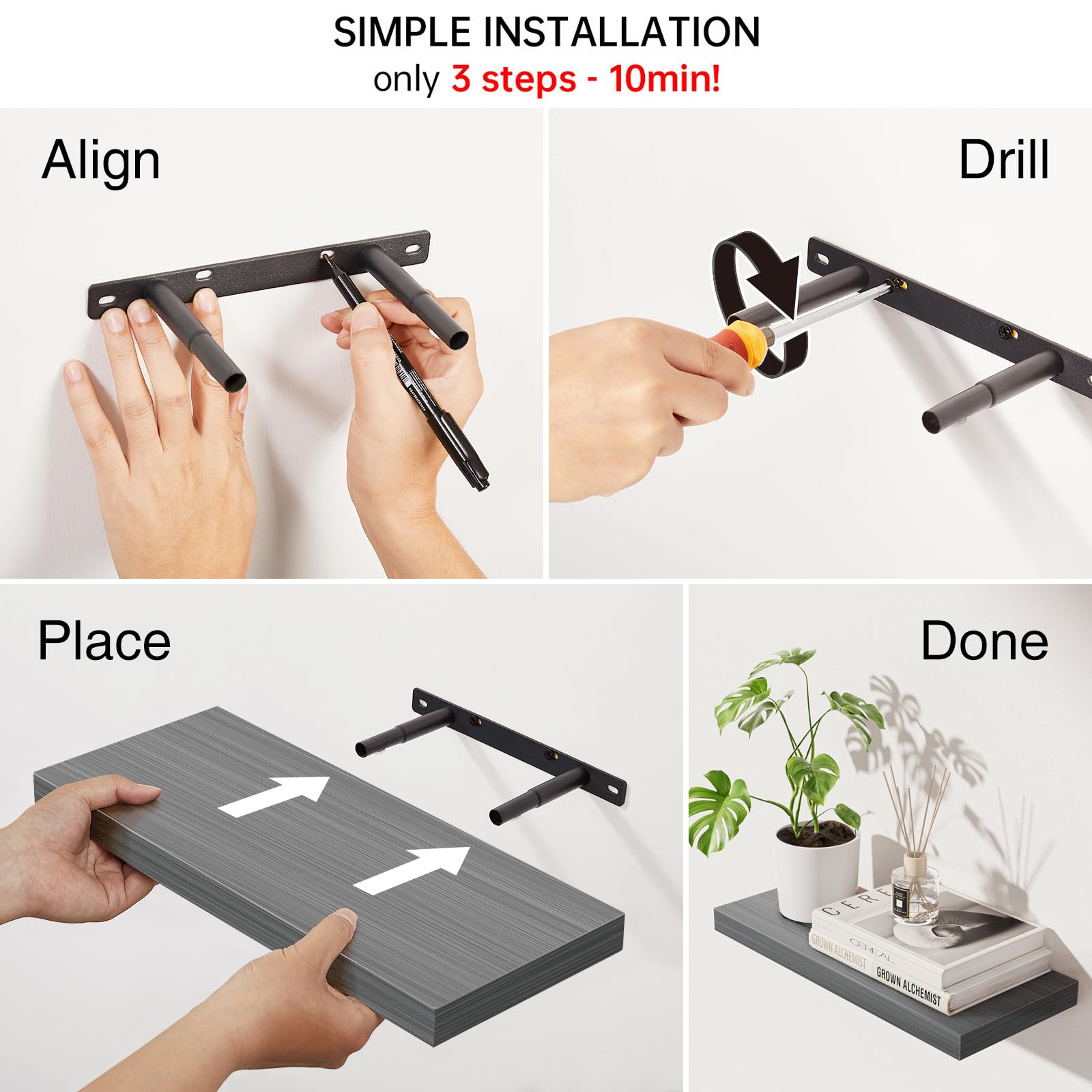 BAYKA bathroom shelf mounted in a damp space saves compact storage space.