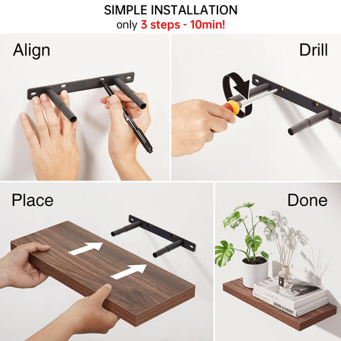 BAYKA bedroom shelf on wall for organization and decor