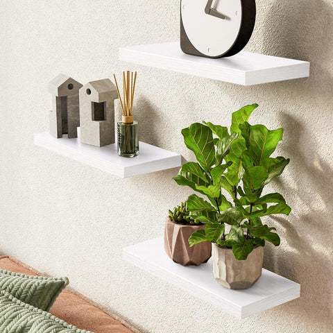 Bayka engineered wood shelves provide sturdy daily use with strong capacity.