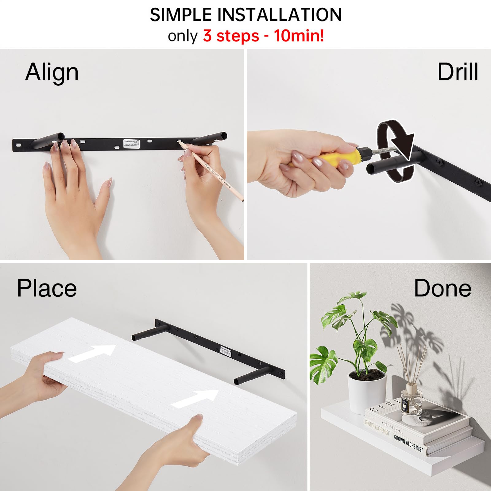 Bayka bedroom shelf for organization and space optimization.