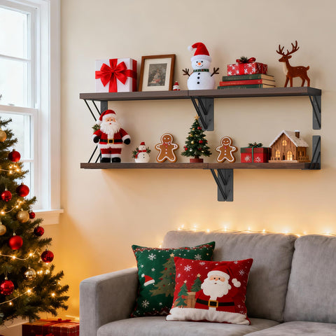 Bayka floating shelves corner-setup maximize corner space with stylish organization