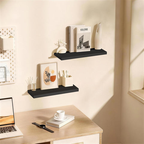 Protective sealant on BAYKA shelf prevents warping and wear.