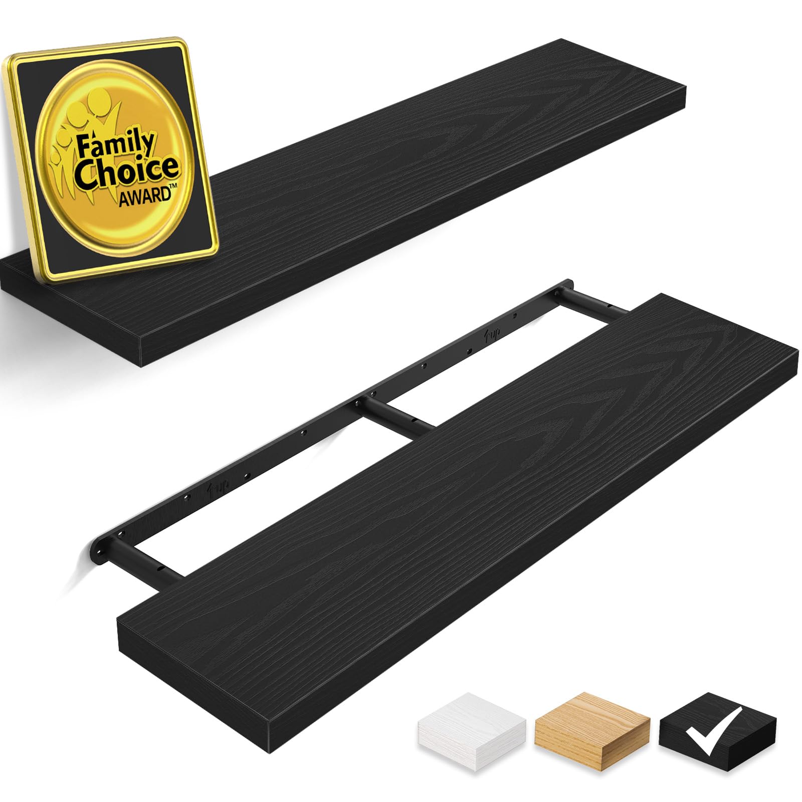 Bayka floating shelves wall 36-inch long living room display showcases decor and storage