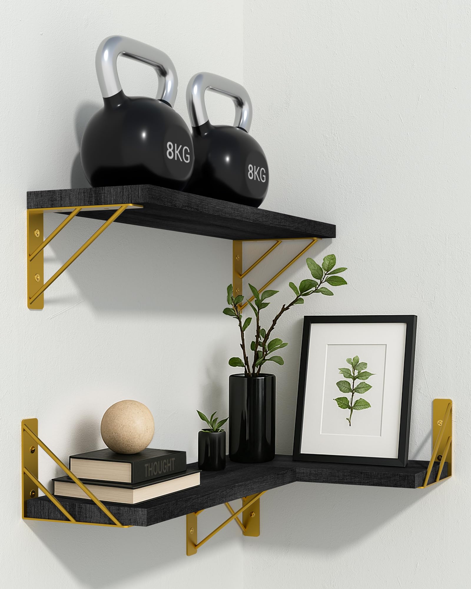BAYKA includes hardware for quick wall mounting and immediate display.