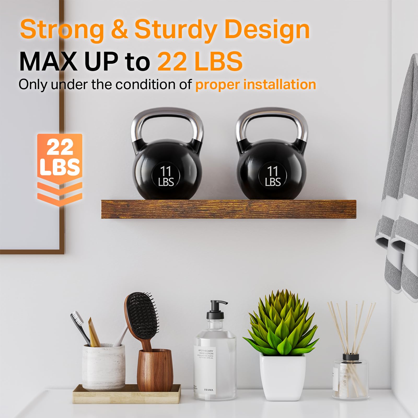 Bayka kitchen decor display shelves keeps spices and mugs organized