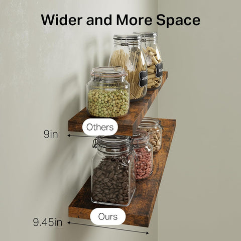 BAYKA kitchen storage shelf keeps spices and cookware organized.