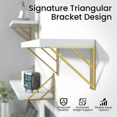 BAYKA living room shelves create tidy surfaces for items and books.