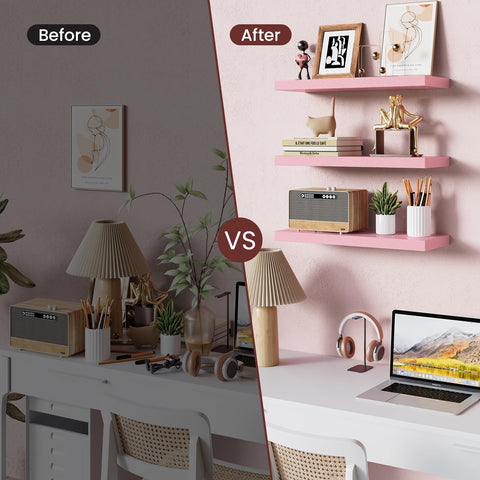 Bayka pink wood texture detail highlights engineered wood.