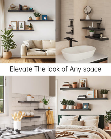 BAYKA floating shelves versatile for bathroom, bedroom, living room