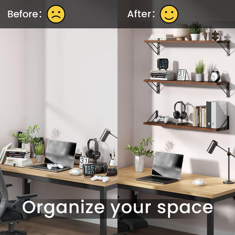 Bayka wall mounted bookshelf display for organized living spaces.