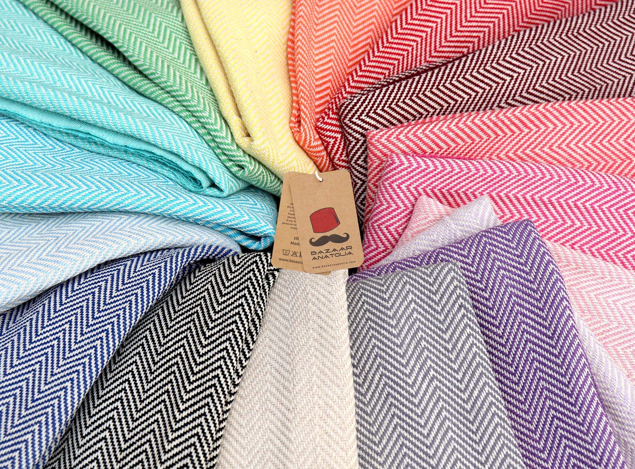 Bazaar Anatolia OEKO-TEX certified towel ensures safe, eco-conscious use.