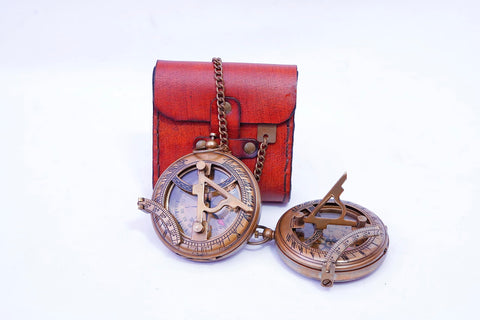 Bazross sundial compass in holiday gift-ready presentation, a thoughtful keepsake for him