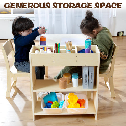 bbgroundgrm Spacious table top fits 2–3 children for group activities.