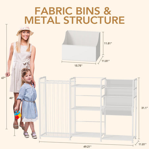 BBLIKE 3in1 stuffed animal storage movable-bin emphasizes flexible tidying and sorting.