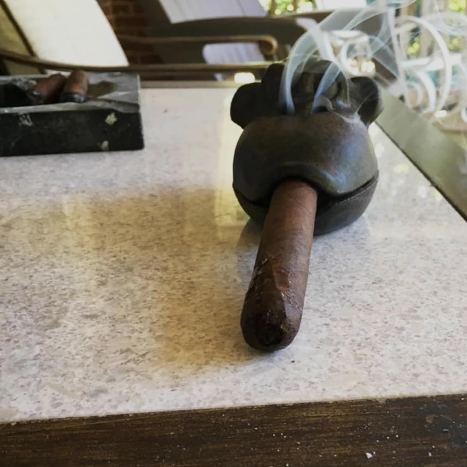 BBRGIRL gift for cigar lovers, unique desk or patio accessory
