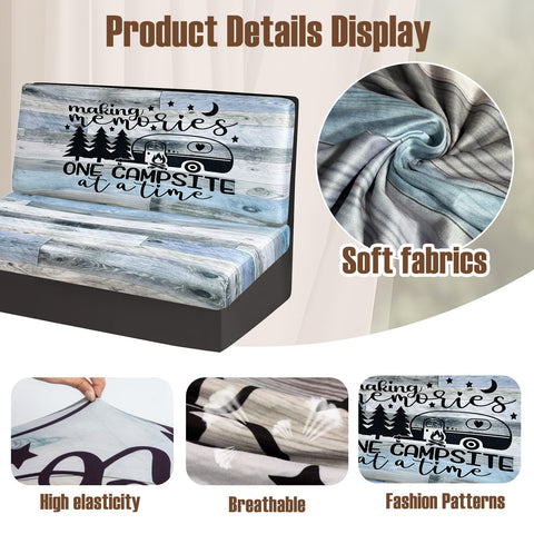 BBSET slipcovers featuring elastic band stay secure on cushions