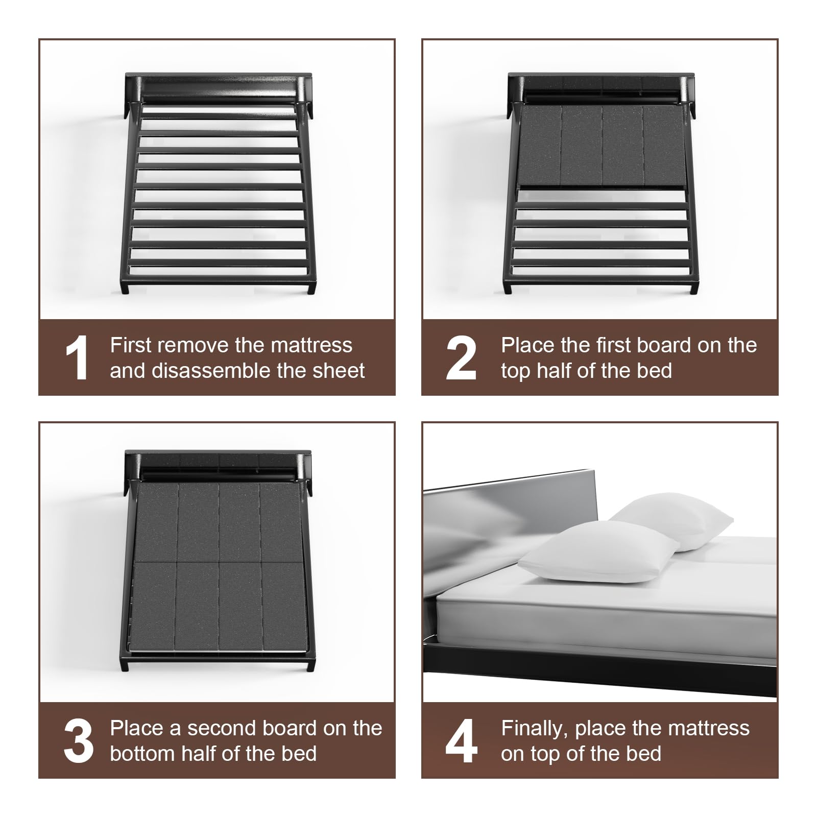 BBX-G bunkieboard with zippered housing for easy cleaning