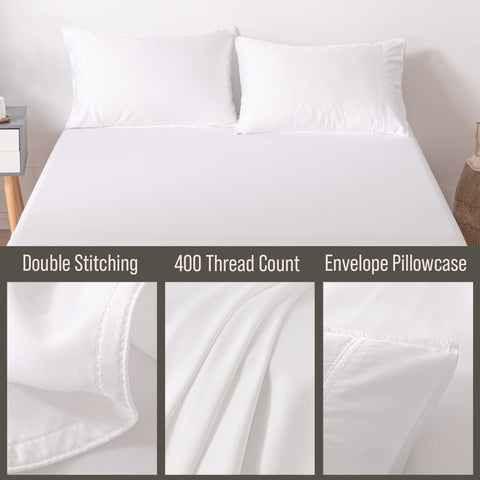 Bella Coterie bamboo pillowcase set queen-size fit for a neat bed look.